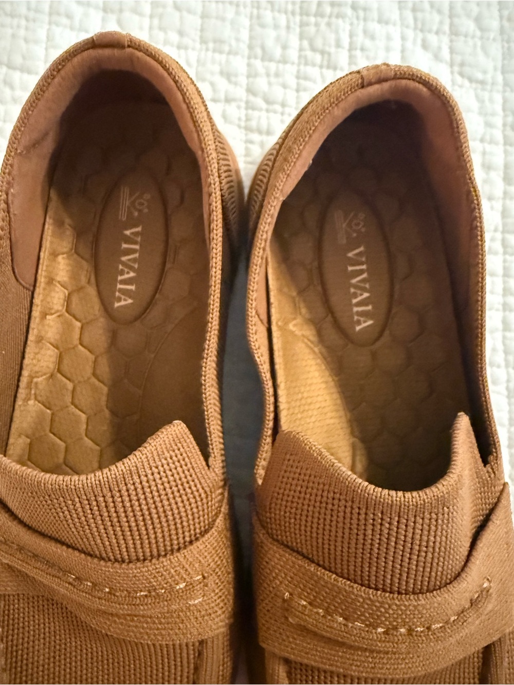 Women's Vivaia Ivana’s Walker Pro Knit Penny Loafers in Brown - Like New - Picture 6 of 8